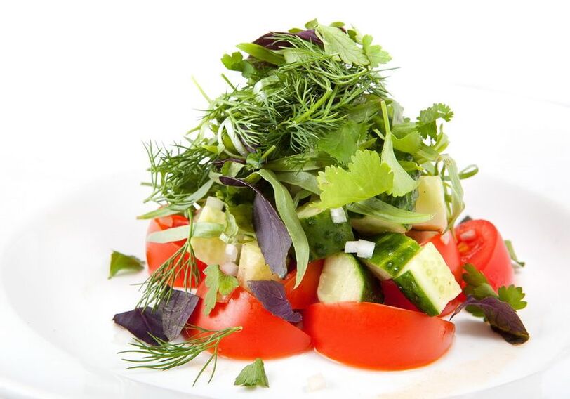低アレルギー食のための野菜サラダ